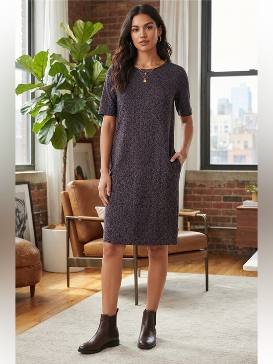 LuLaRoe Dresses & Skirts - LuLaRoe Black and Blue Patterned Midi Dress. EUC